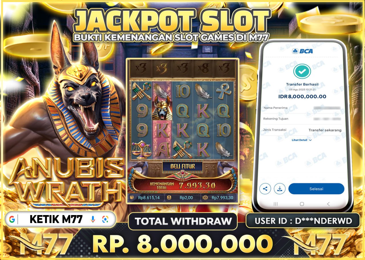 D***NDERWD JACKPOT ANUBIS WRATH Rp.8.000.000 - LUNAS