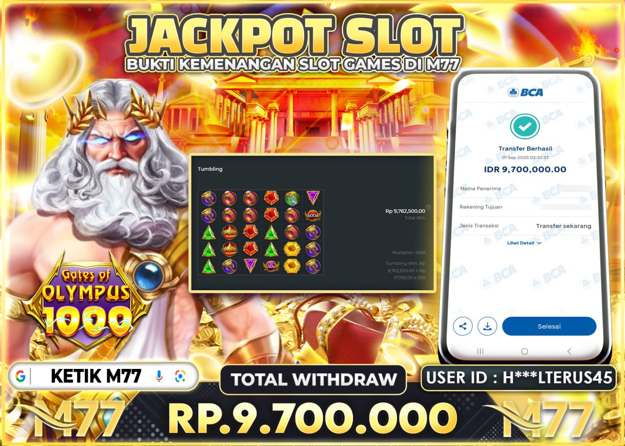 H***LTERUS45 JACKPOT GATE OF OLYMPUS 1000 Rp.9.700.000 - LUNAS