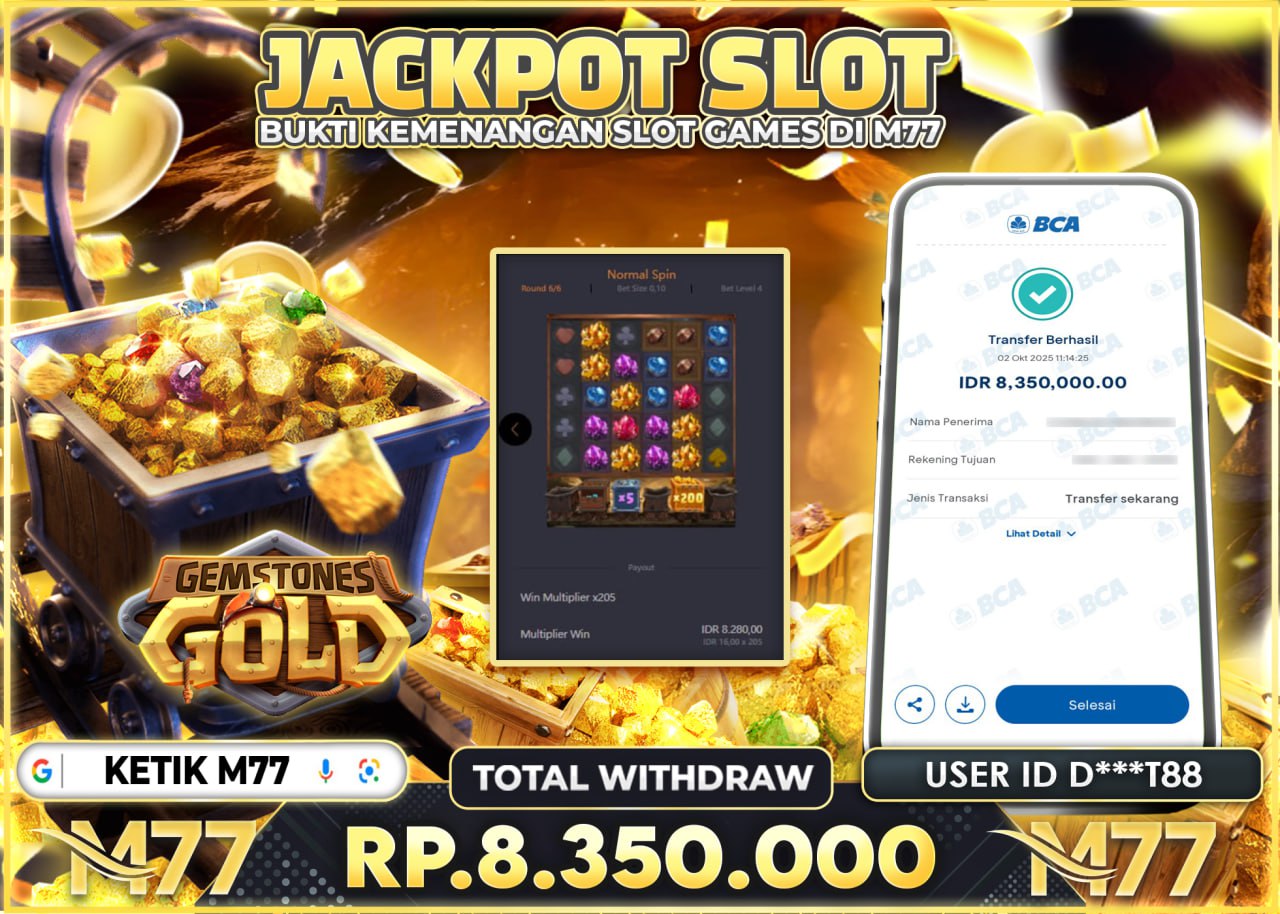 D***T88 JACKPOT GEMSTONES GOLD Rp.8.350.000 - LUNAS