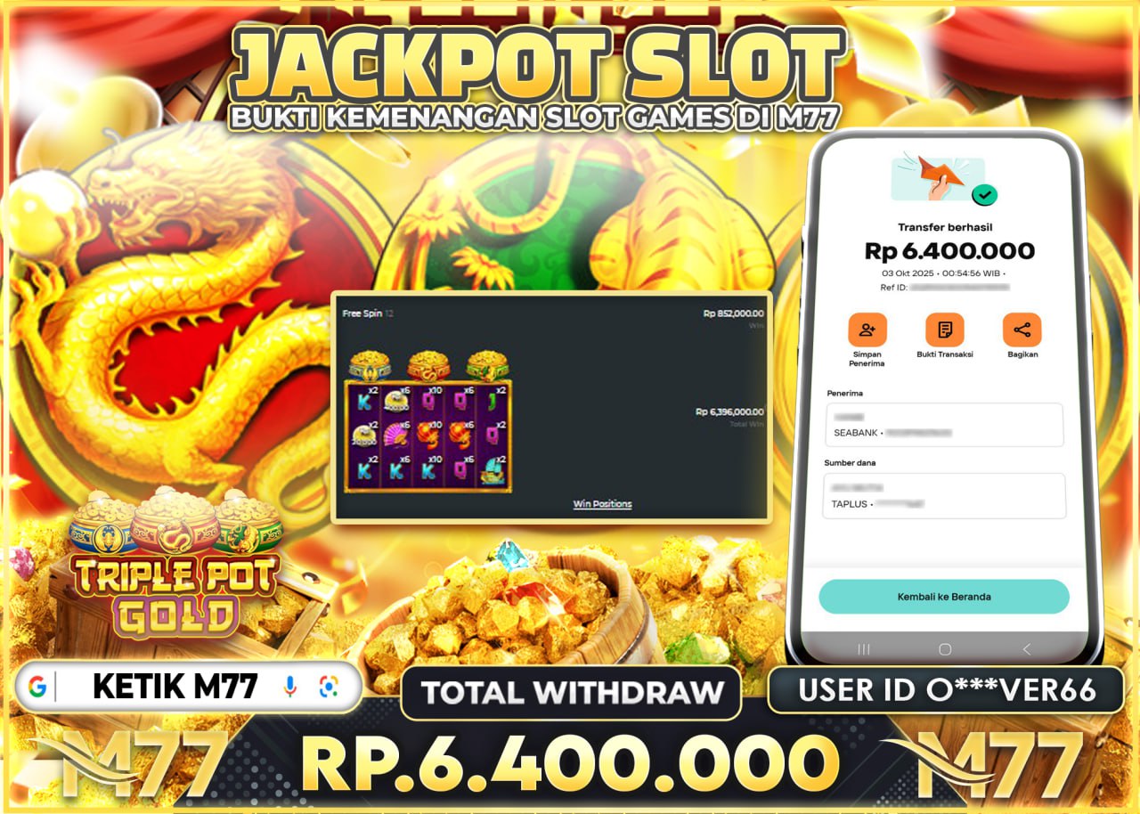 O***VER66 JACKPOT TRIPLE POT GOLD Rp.6.400.000 - LUNAS