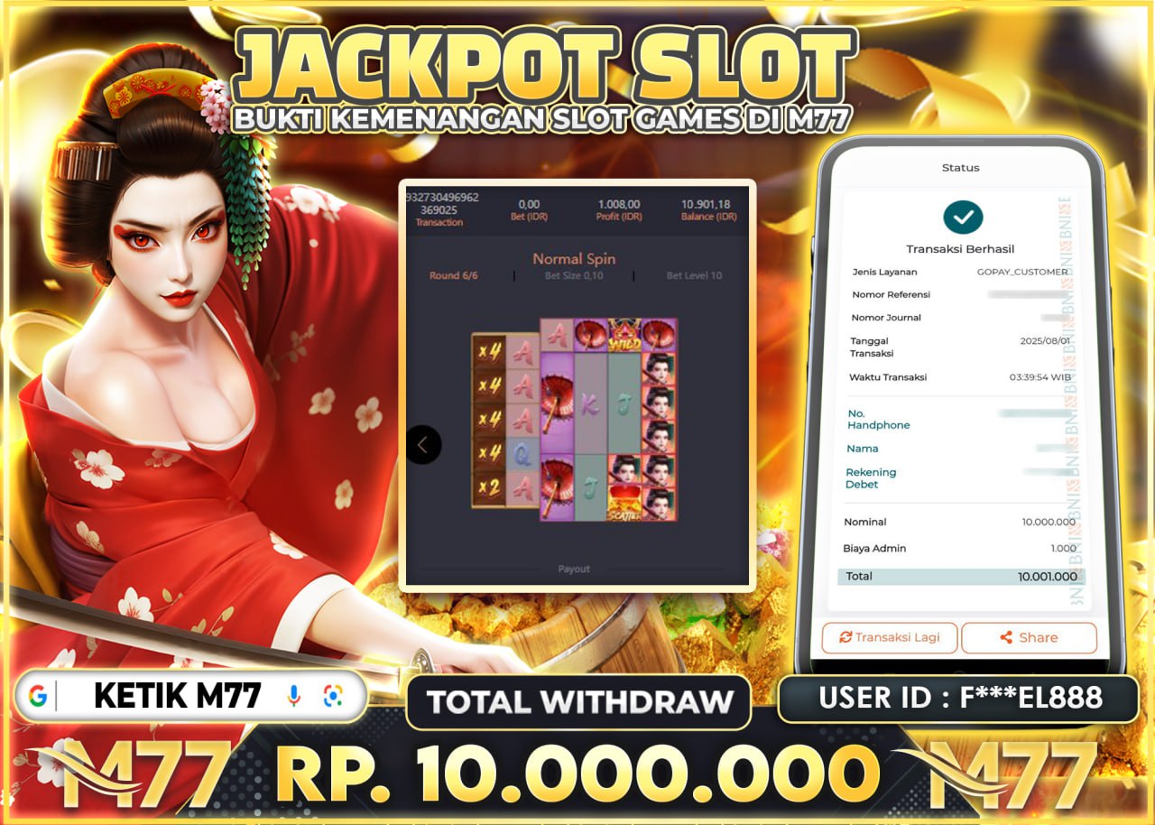 F***EL888 JACKPOT GEISHA REVENGE  Rp.10.000.000 - LUNAS	